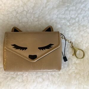 MARCH PROMO! You can WIN ME this unbranded Des. Cute Tan Fox Cardcase w Keychain